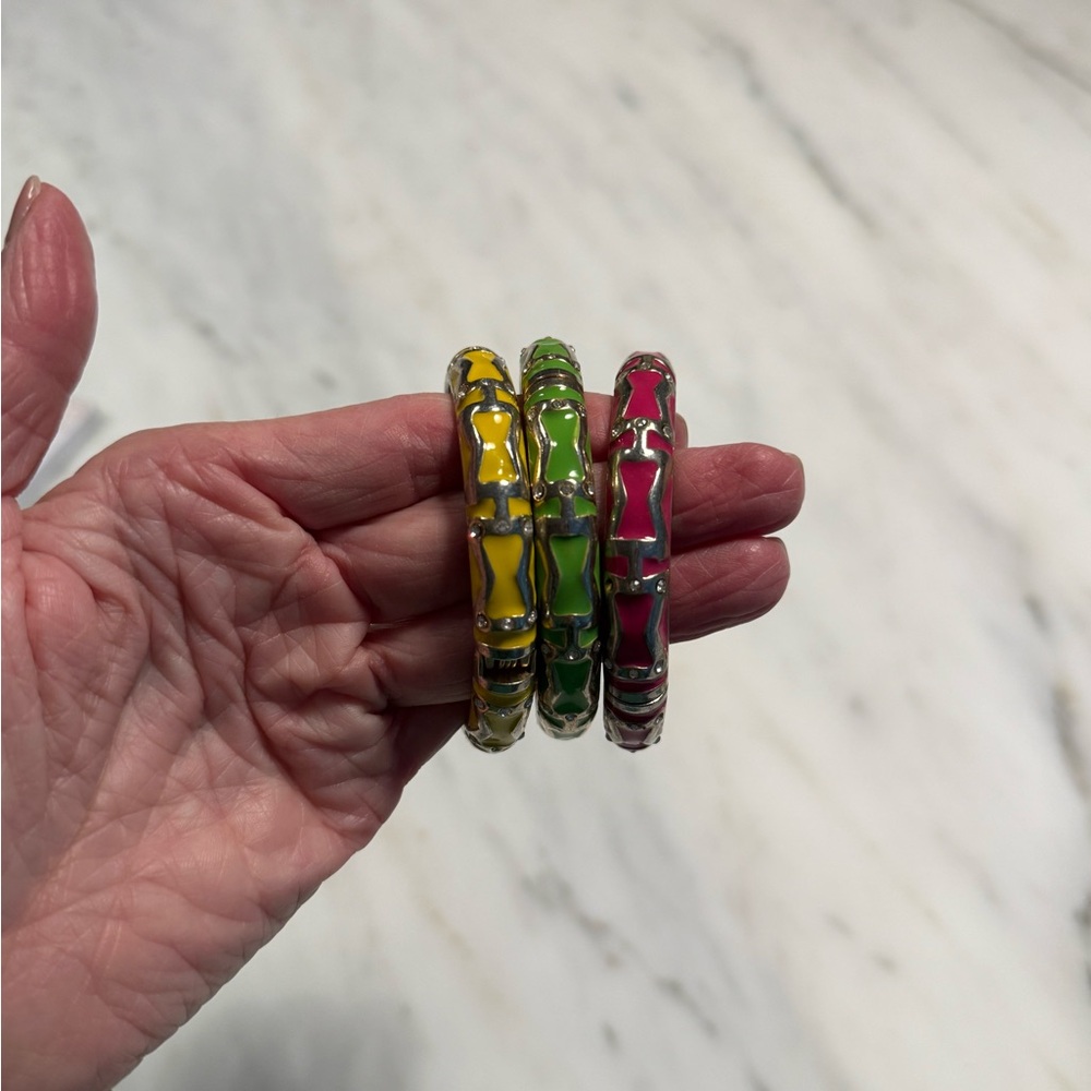 Colorful Enamel Bangle Set